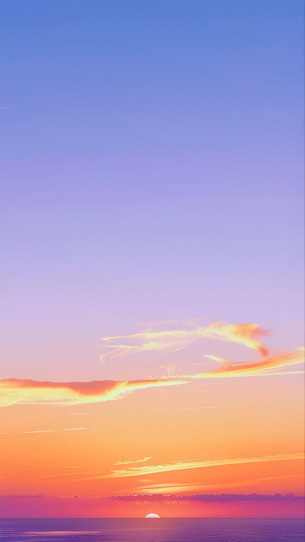 Pastel Sky Clouds HD Wallpaper 4K - Soft Sunrise Colors