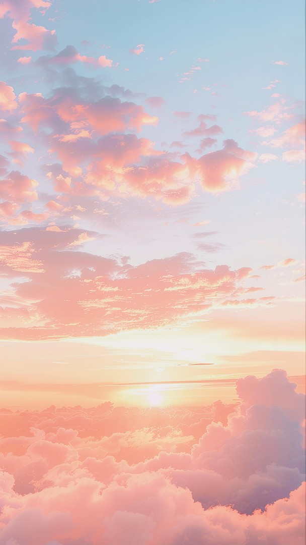 Soft Cloud Sunrise HD Wallpaper 4K - Pastel Sky View