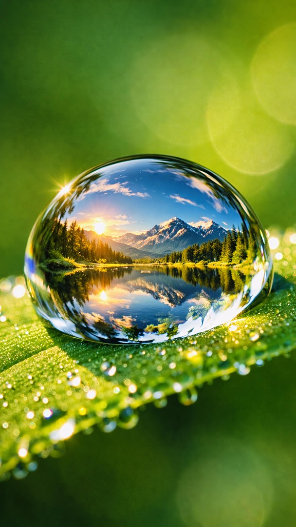 Water Drop HD Wallpaper 4K - Macro Landscape