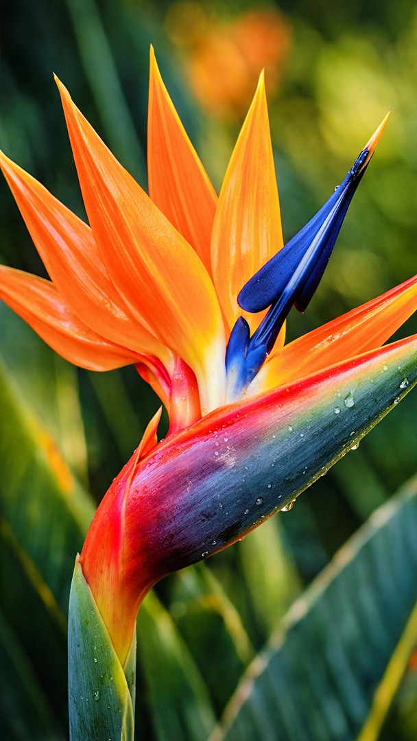 Bird of Paradise Flower HD Wallpaper 4K - Tropical Macro