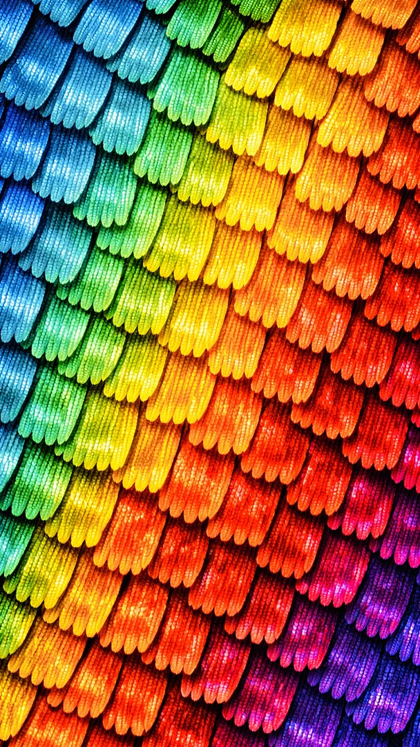 Colorful Feather Texture HD Wallpaper 4K - Abstract Pattern