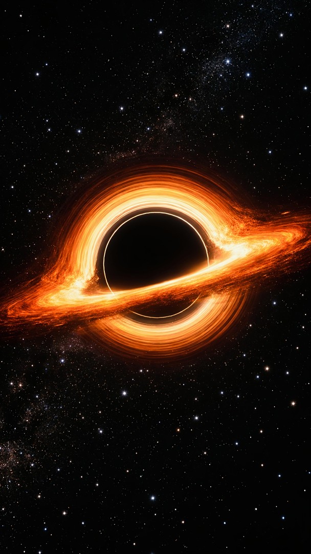 Black Hole Space HD Wallpaper 4K - Cosmic Gravity Ring