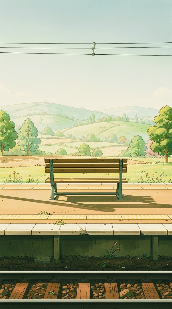 Empty Train Station HD Wallpaper 4K - Silent Waiting