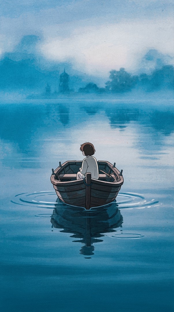 Boat HD Wallpaper 4K - Silent Reflection