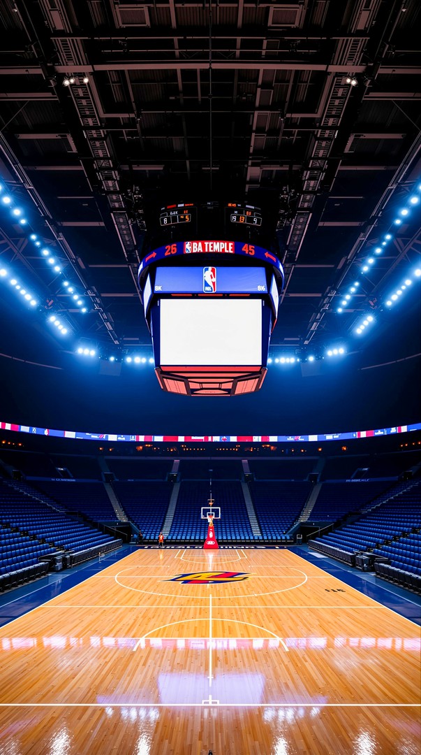 Basketball Arena HD Wallpaper 4K - Game Night