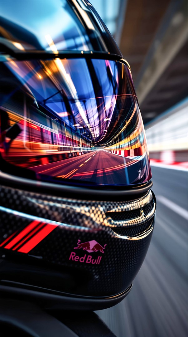 Racing Helmet HD Wallpaper 4K - Speed Vision