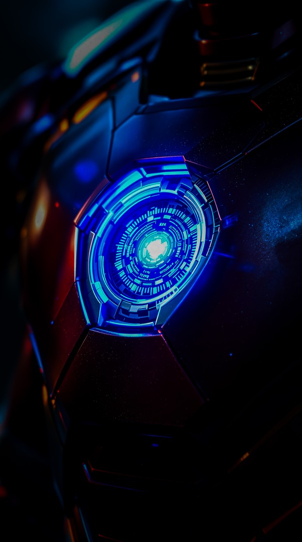 Iron Man Arc Reactor HD Wallpaper 4K - Futuristic Core