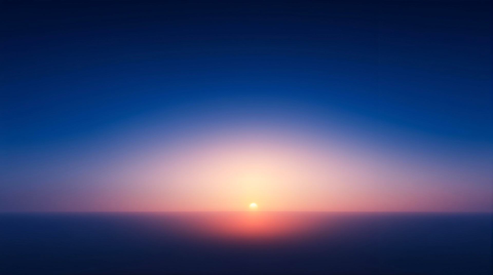 Minimal Sunset Horizon HD Wallpaper 4K - Soft Gradient
