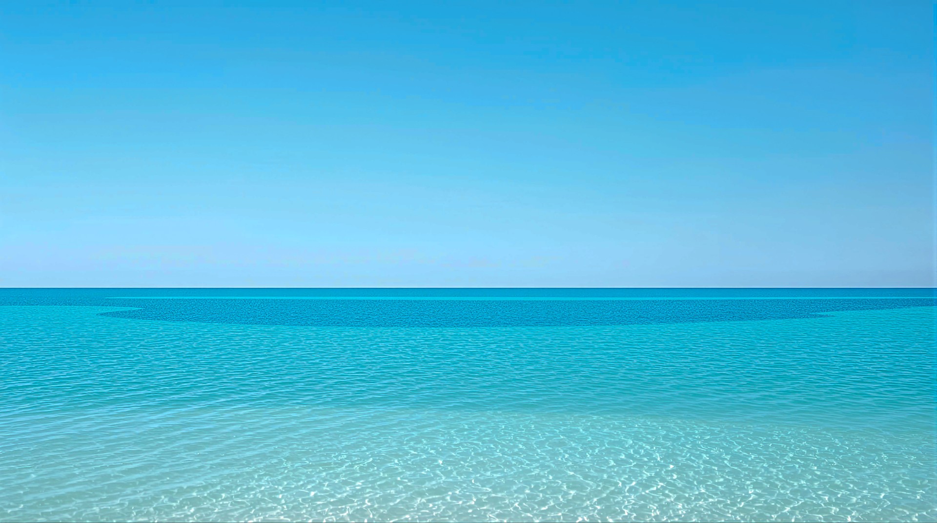 Blue Ocean Desktop Wallpaper 4K – Calm Sea Horizon