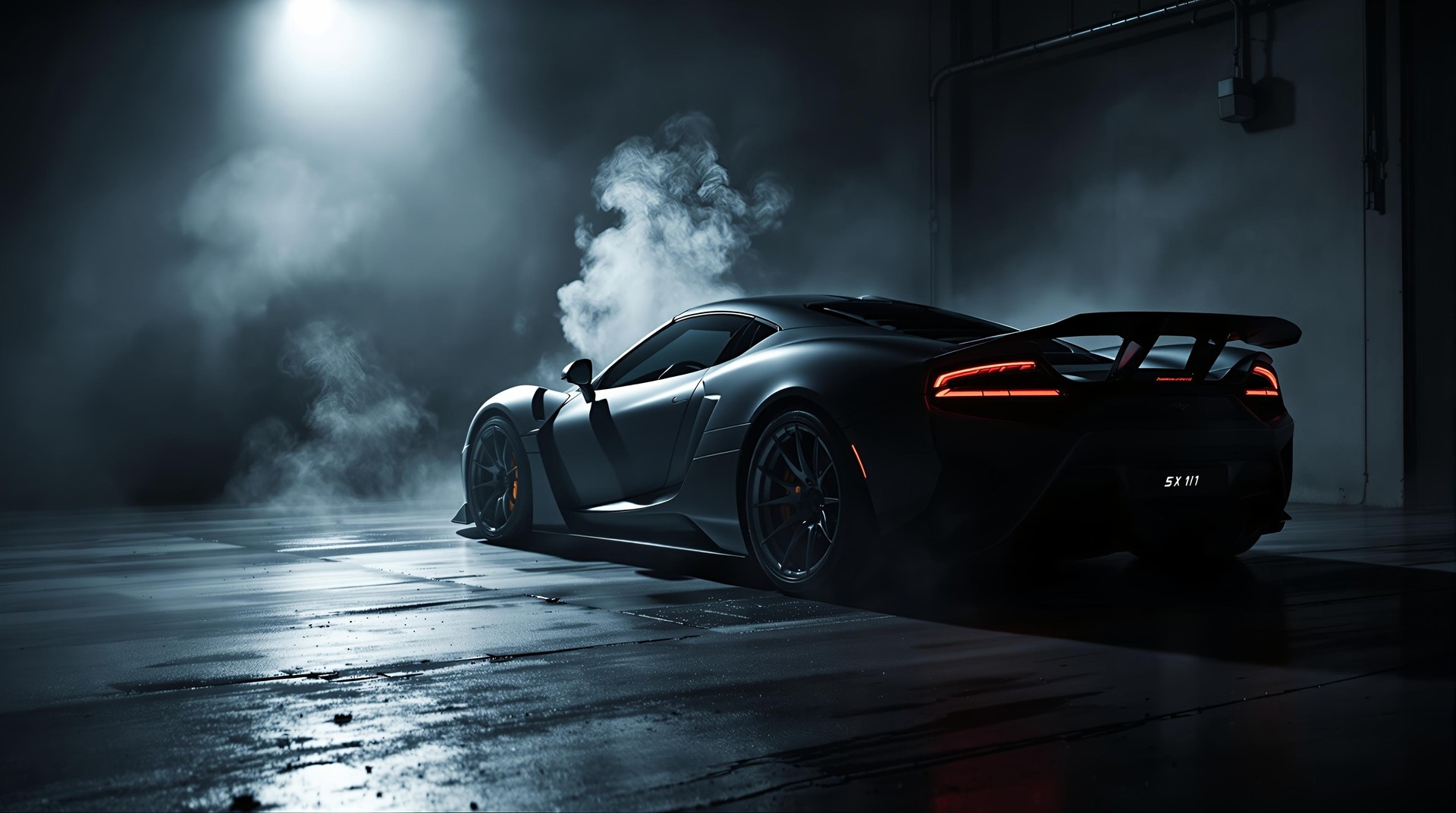 Dark Supercar Desktop Wallpaper 4K – Cinematic Sports Car
