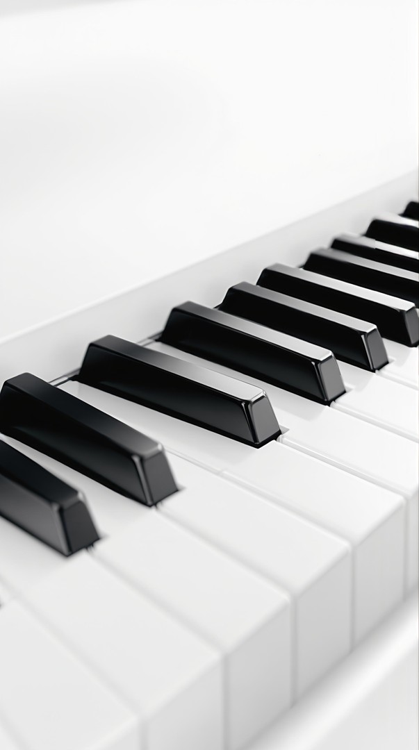 Piano Keys Minimal HD Wallpaper 4K - Music Background
