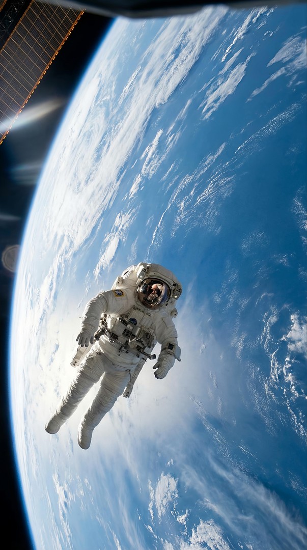 Astronaut Spacewalk Earth Orbit HD Wallpaper 4K