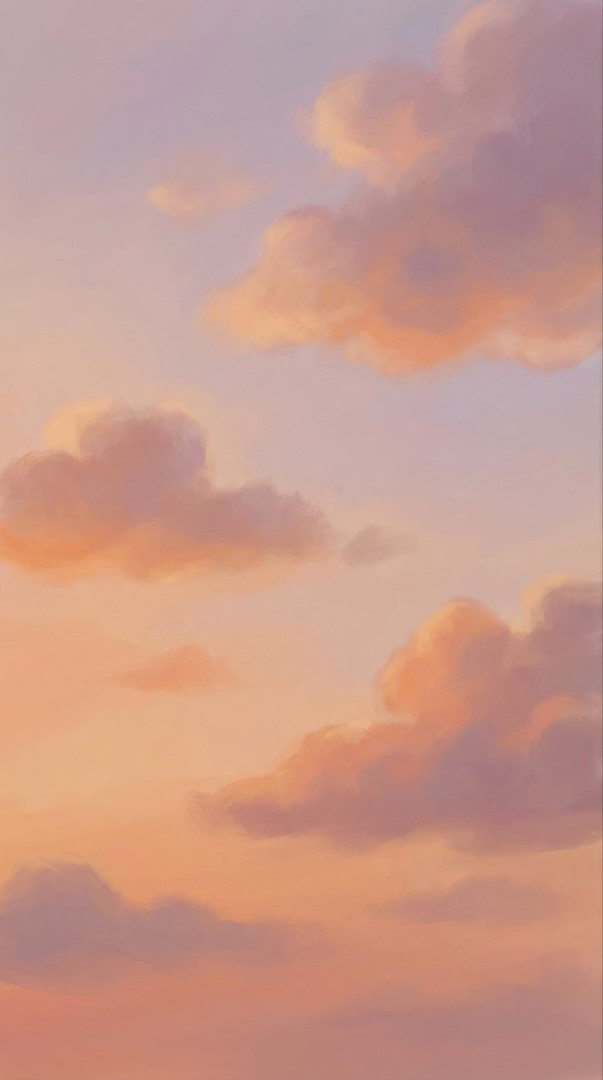 Pastel Evening Clouds Aesthetic HD Wallpaper 4K