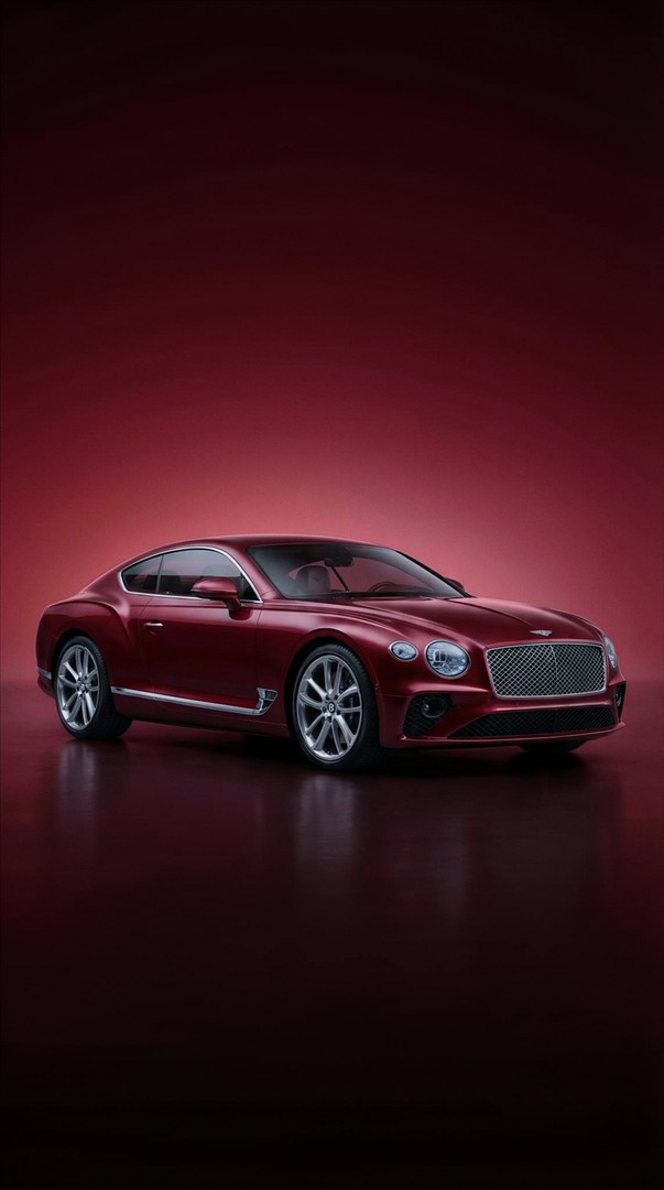 Burgundy Bentley Continental GT 4K