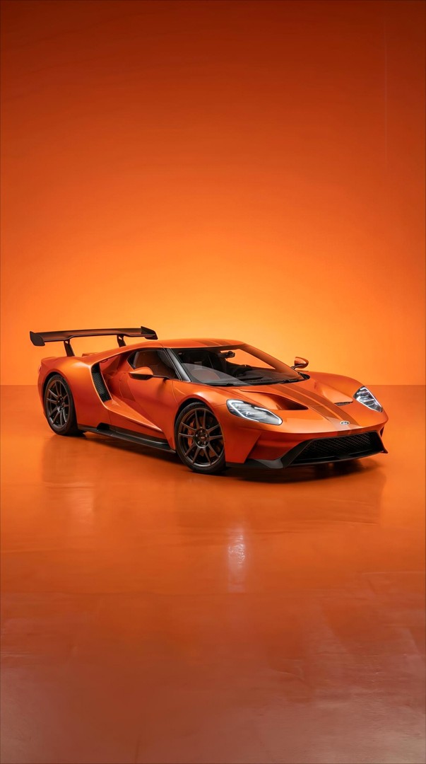 Orange Ford GT Supercar 4K Wallpaper