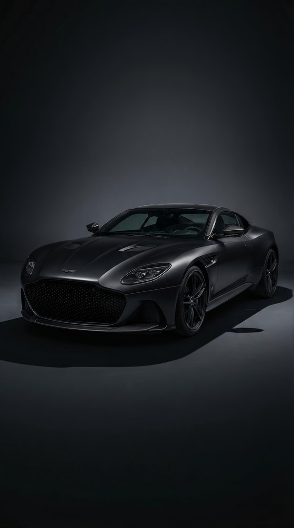 Black Aston Martin DBS Superleggera 4K Wallpaper
