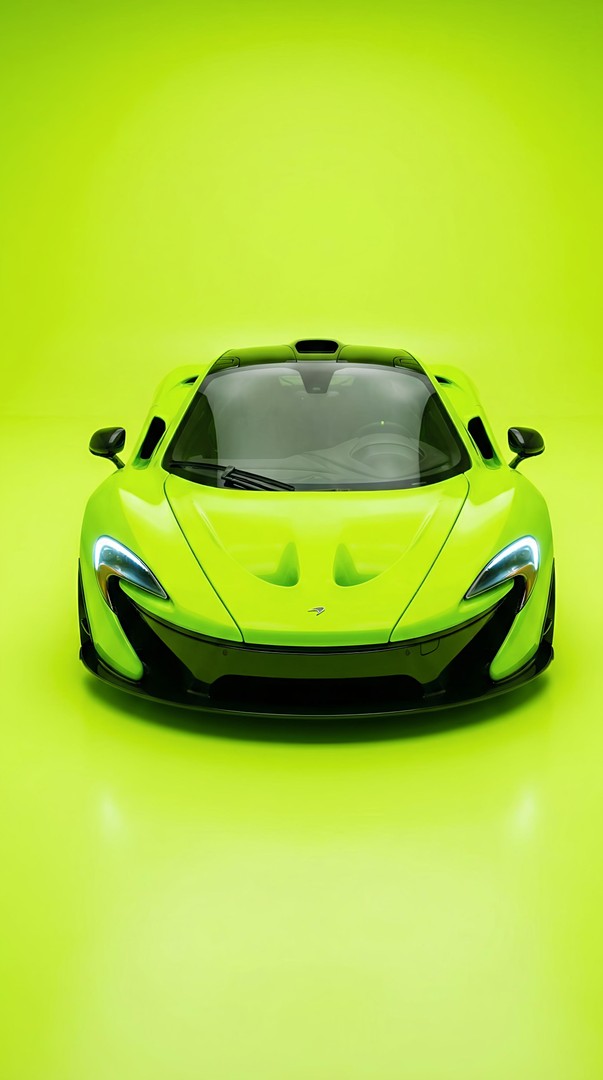 Neon Green McLaren P1 Supercar 4K Wallpaper