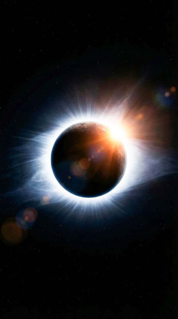 Solar Eclipse Space 4K Wallpaper