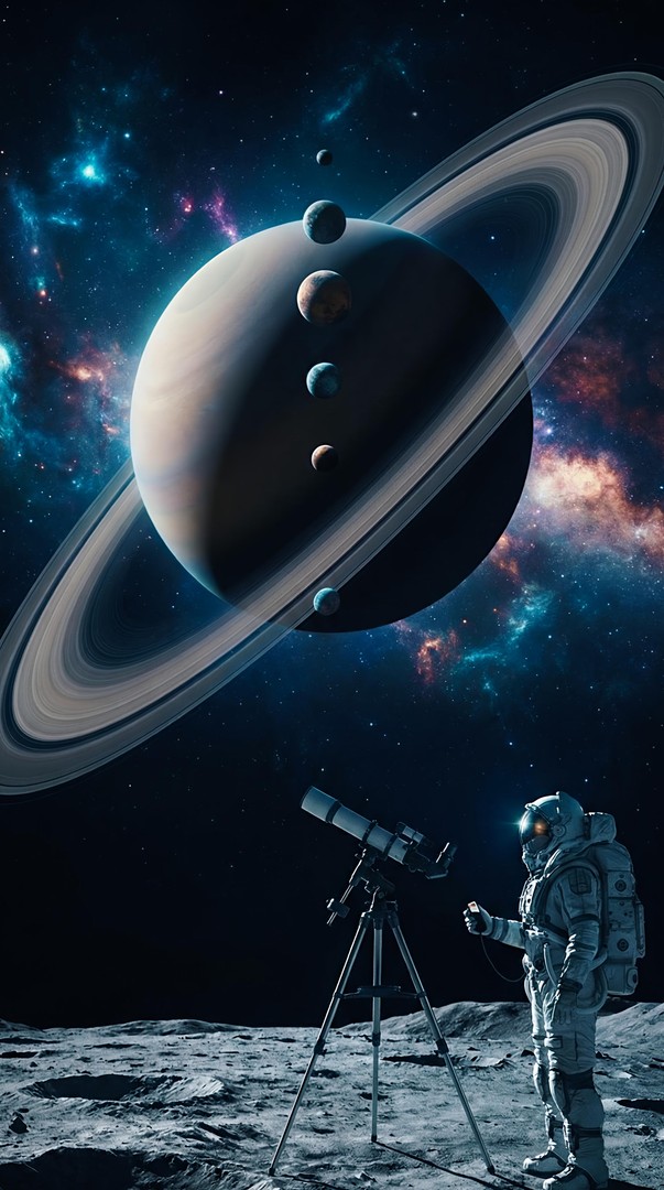 Astronaut Space Observation HD Wallpaper 4K