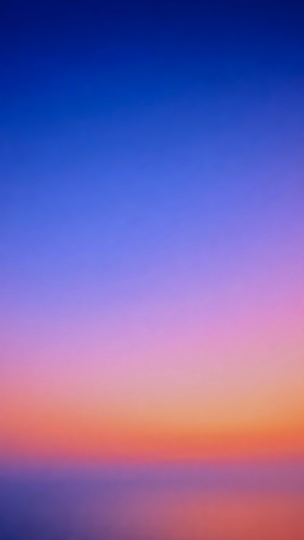 Blue Orange Sunset Blend HD Wallpaper 4K