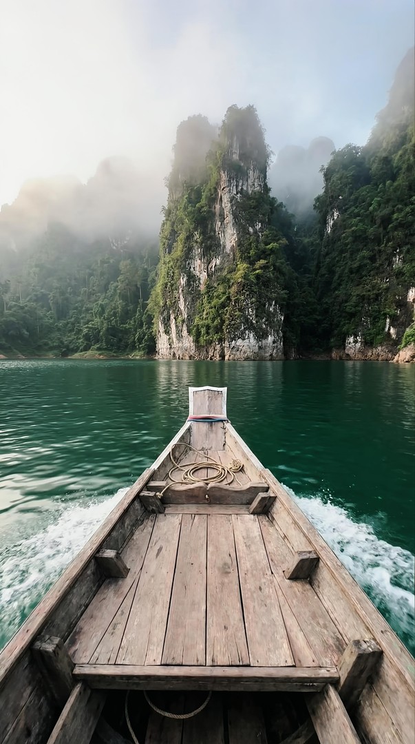 Boat Ride on Emerald Lake HD Wallpaper 4K