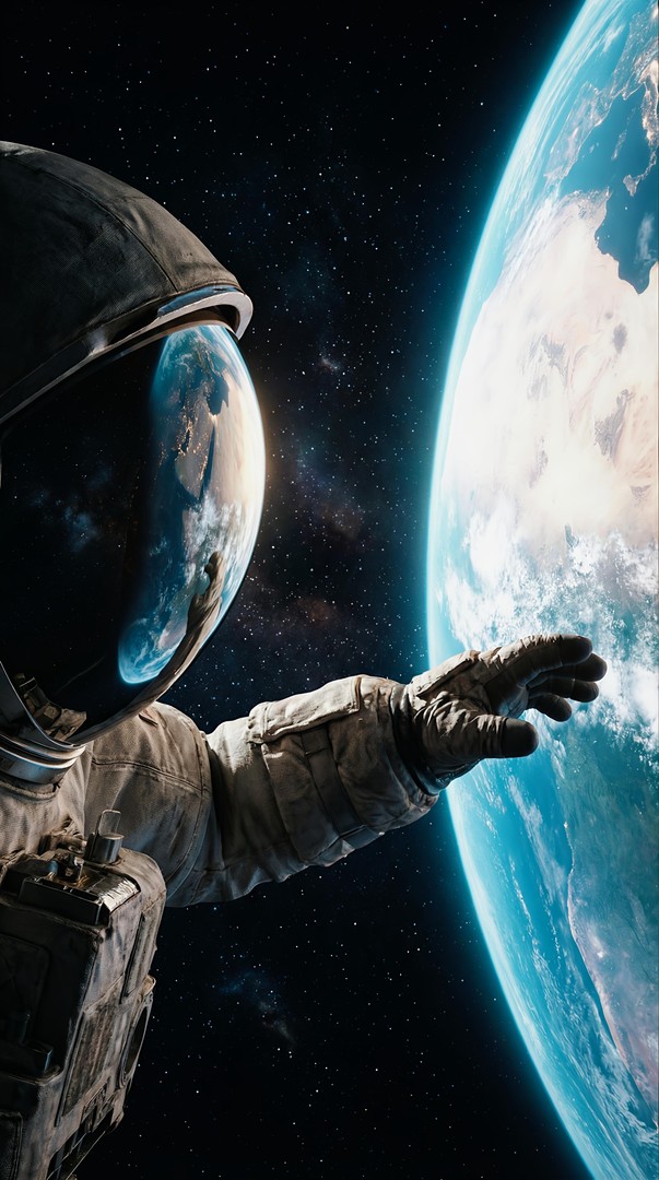 Astronaut Floating in Space HD Wallpaper 4K