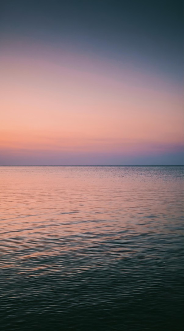 Minimal Ocean Sunset Horizon HD Wallpaper 4K