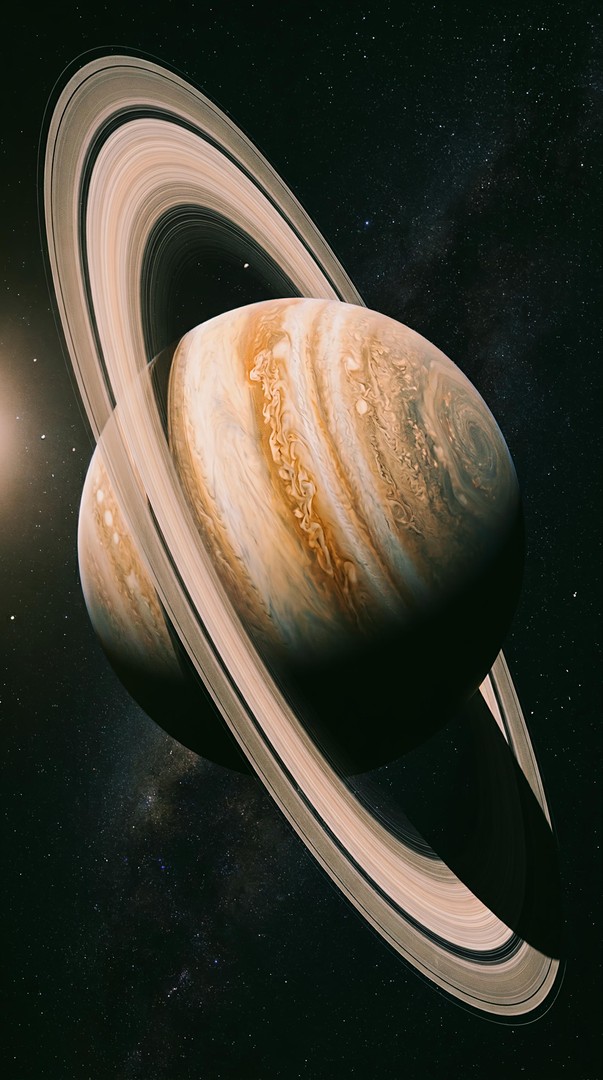 Saturn Planet with Rings HD Space Wallpaper 4K