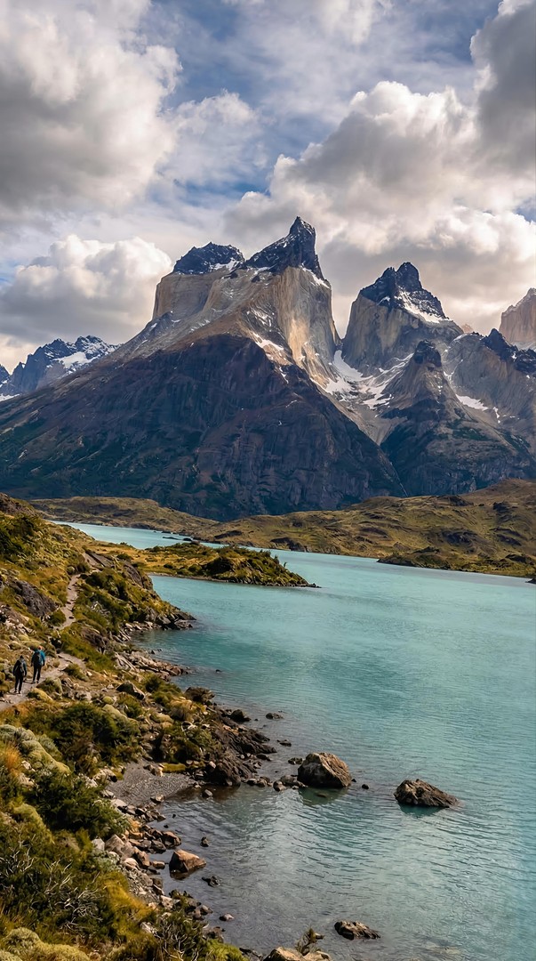 Turquoise Mountain Lake Landscape HD Wallpaper 4K