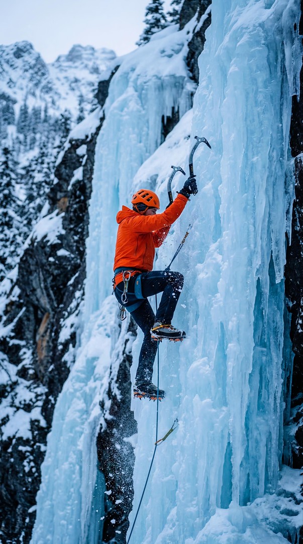 Ice Climbing Extreme Adventure HD Winter Wallpaper 4K