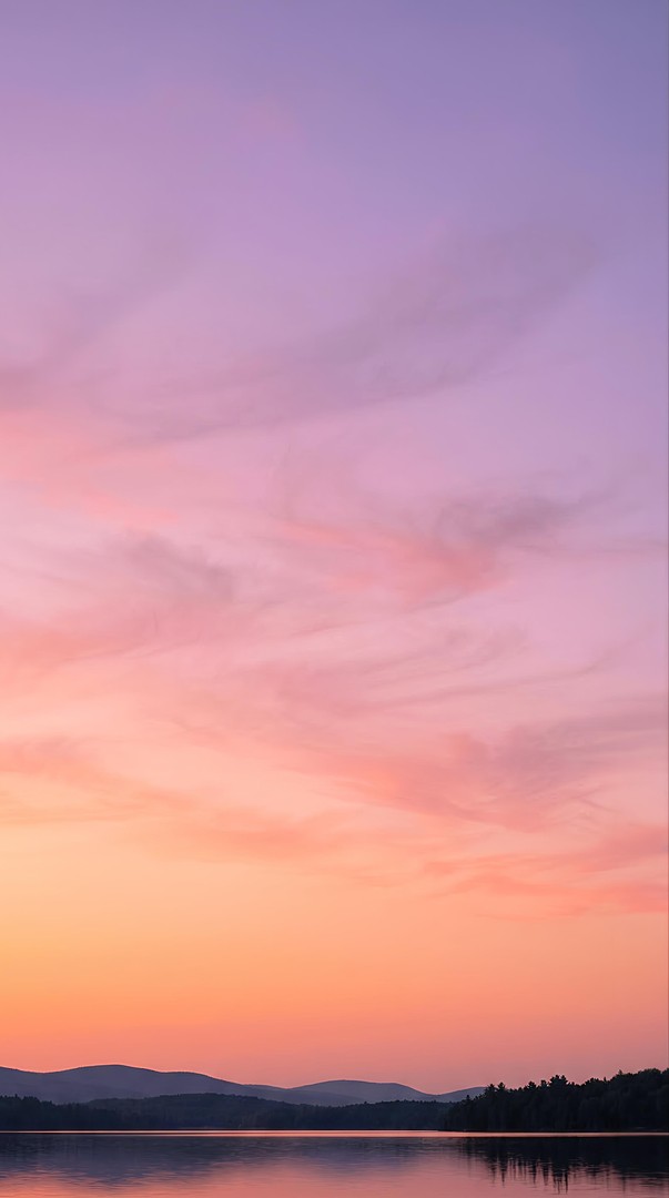 Peaceful Lake Sunset HD Wallpaper for mobile