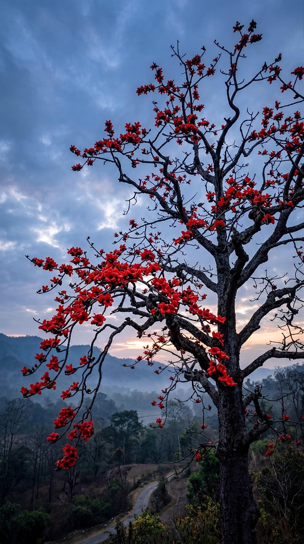 Flame Tree Flowers HD Wallpaper 4K - Bright Summer Nature