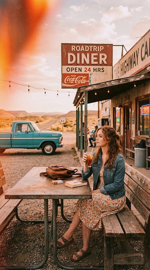 Roadtrip Diner HD Wallpaper 4K - i phone wallpapers