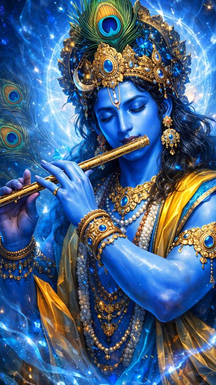 Krishna Divine HD Wallpaper 4K